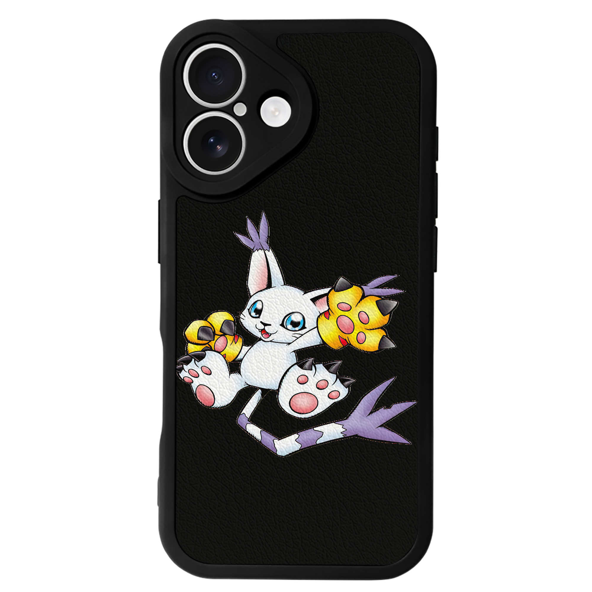 （画像用） Digimon デジタルモンスター/デジモン 【iPhone 16シリーズ対応】シリコンスマホケース（レザー調） 材質：シリコン